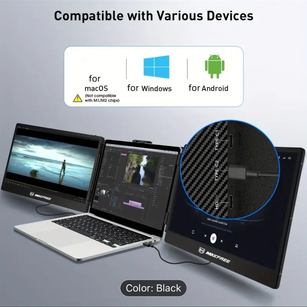 Dual screen adapter